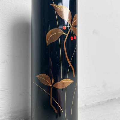 Mid-Century Wajima Ikebana Flower Vase, Japan, 1980s for