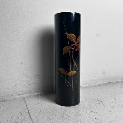 Mid-Century Wajima Ikebana Flower Vase, Japan, 1980s for