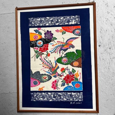 Bingata Okinawan Textile, Ryukyu, Japan, 1960s for sale at Pamono
