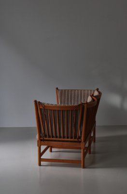 Danish Modern Spoke-Back Sofa by Børge Mogensen attributed to