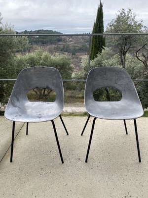 Pierre Guariche Cast Aluminum Tulip Chair for Steiner France