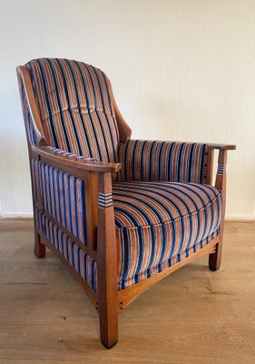 Art Deco Model Horta Lounge Chair with Footstool by Schuitema Set of 2 for sale at Pamono