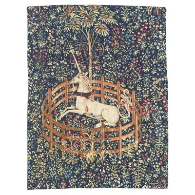 Unicorn in captivity store tapestry for sale