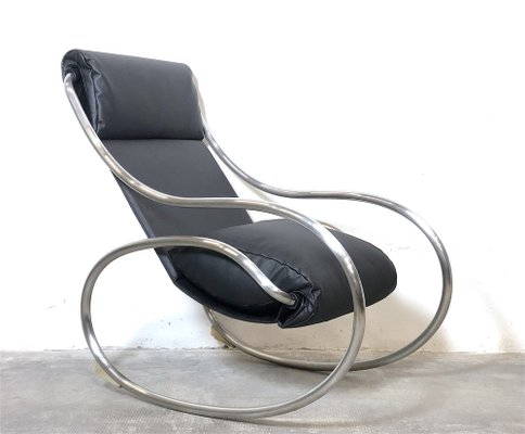 Crome Metal Crawl Armchair by Heals London 1970s