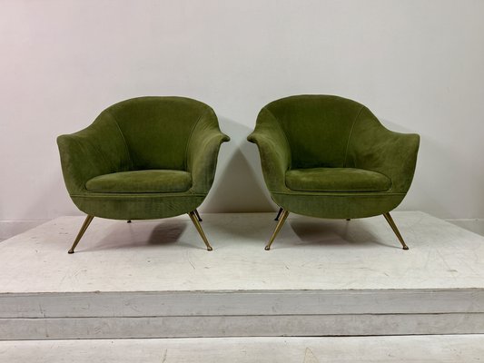 Italienische Vintage Sessel, 1960er, 2er Set bei Pamono kaufen