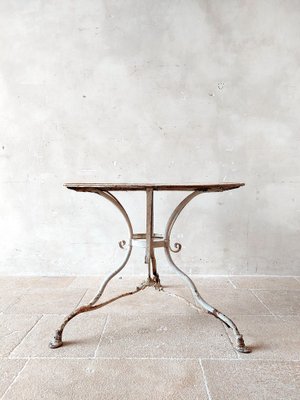 Antique Wrought Iron Garden Table 1890s for sale at Pamono