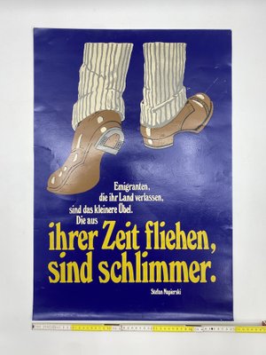 Poster Design Collage with a Quote by Stefan Napierski, Germany, 1920s