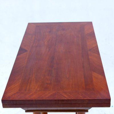 Cherry wood deals console table