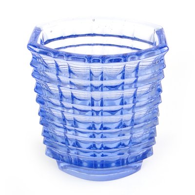 Optical Vase by Jan Sylwester Drost for Zbkowice Glassworks, 1970s for  sale at Pamono