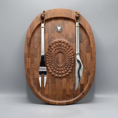 食器 DENMARK DIGSMED DESIGN 1964 Digsmed Denmark Teak Board | Chairish