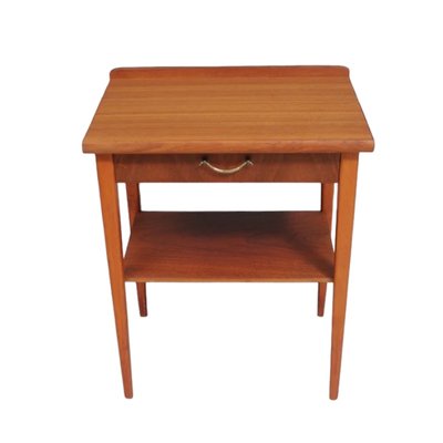 Mersman side outlet table with drawer