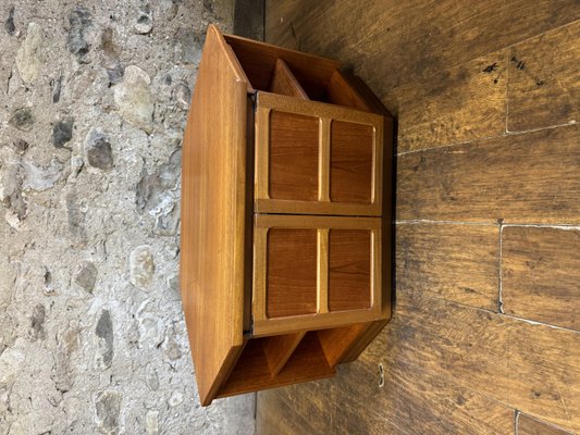 Vintage Teak TV Cabinet by Nathan Squares 1960s