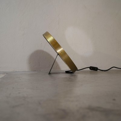 Illuminating Infinity Mirror with Brass Frame, 1970s for sale at