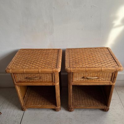 Cheap discount wicker nightstands