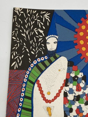 Dorothy Iannone, Merlin and the Lady Vivian, 1973, Color