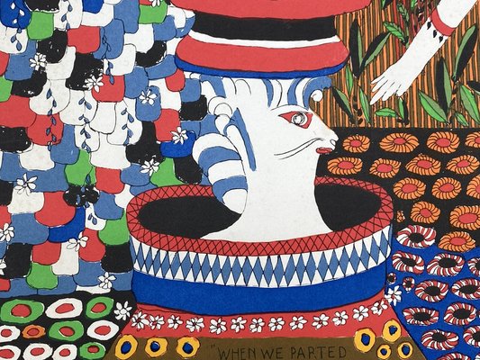 Dorothy Iannone, Merlin and the Lady Vivian, 1973, Color