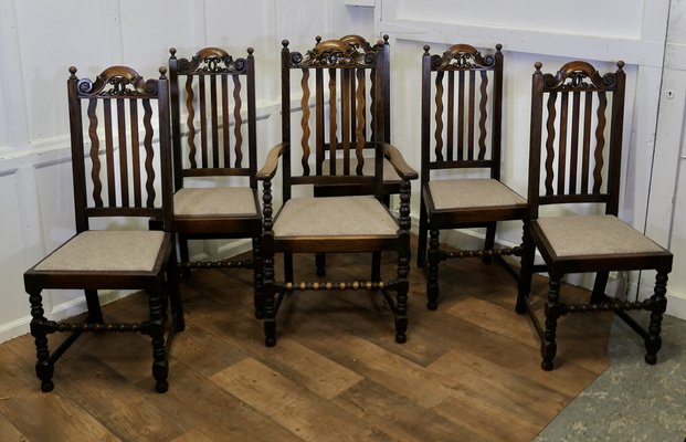 Country oak dining chairs discount