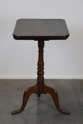 English Tripod Square Bamboo Side Table English Tripod Square Bamboo Side Table