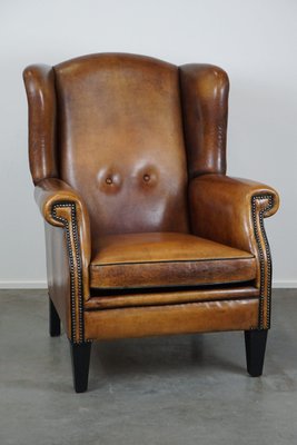 Large Sheep Leather Ear Armchair