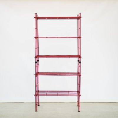 【SALE】vintage iron shelf 1180*800*310 Vintage Iron and Marble Five Shelf Etagere - AptDeco