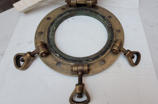 Hublot de Navire en Laiton, 1940s