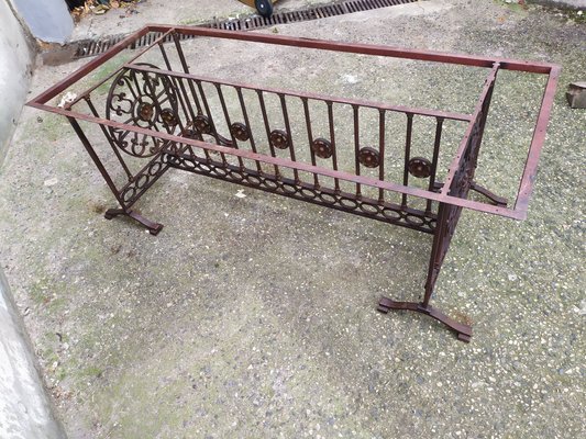 Antique Wrought Iron Table for sale at Pamono
