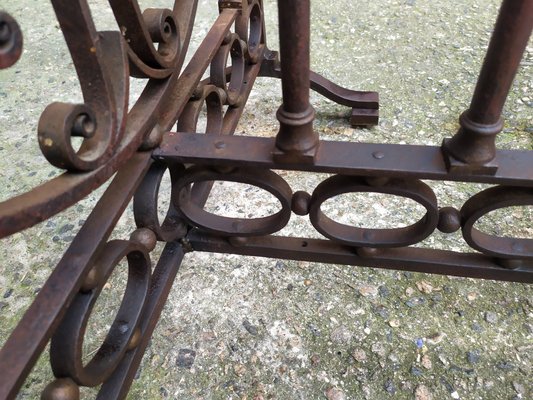 Antique Wrought Iron Table for sale at Pamono