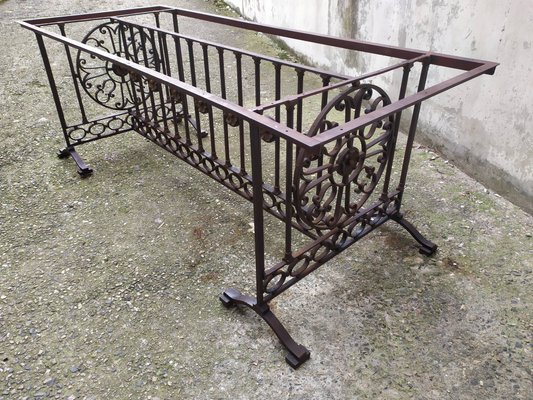 Antique Wrought Iron Table for sale at Pamono
