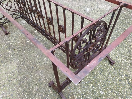 Antique Wrought Iron Table for sale at Pamono
