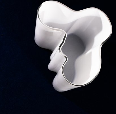Large White Savoy Vase by Alvar Aalto, 1970s for sale at Pamono