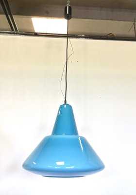 Mid Century Italian Blue Pendant Lamp From Vistosi 1950s For Mid Century Italian Blue Pendant Lamp From Vistosi 1950s 1