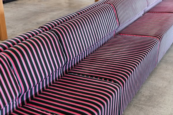 Modular Striped Sofa from Cestari, 1995, Set of 14 for sale at Pamono