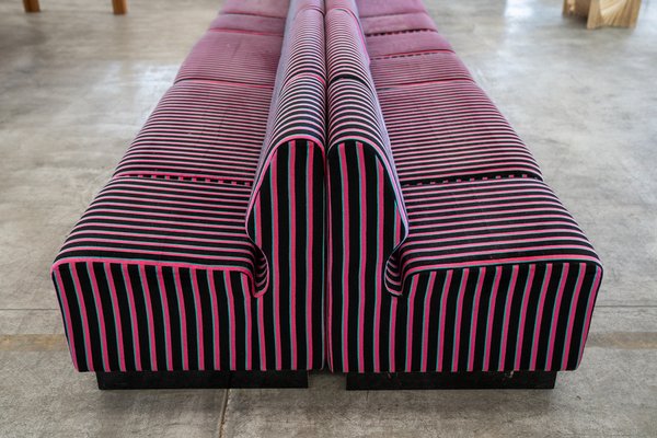 Modular Striped Sofa from Cestari, 1995, Set of 14 for sale at Pamono