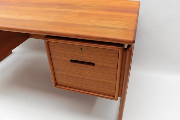Danish Teak Desk by Dyrlund 1960s for sale at Pamono