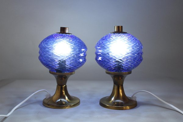 Set of 2 glass lamps deals