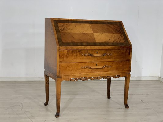 Vintage wood secretary desk deals