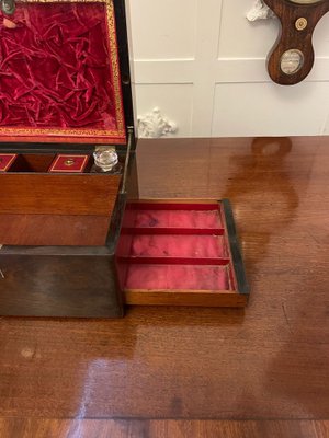 Antique Victorian Rosewood Jewellery and Vanity Box, 1860s