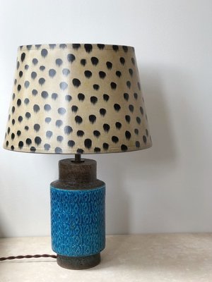 Turquoise Ceramic Table Lamp by Bitossi for sale at Pamono