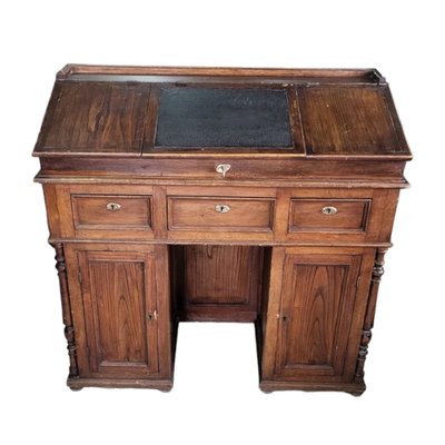 Antique Spanish Colonial Carved Wood Desk