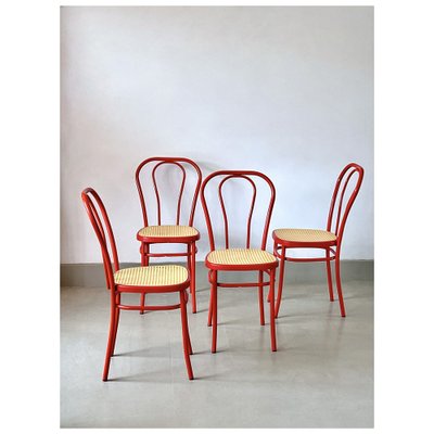 Red bistro chairs deals
