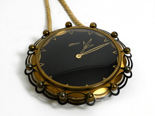 Mechanische Mid-Century Atlanta Wanduhr mit 10-Tage-Uhrwerk und