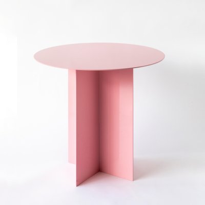 Kleiner runder rosa Couchtisch von Secondome Edizioni bei Pamono kaufen