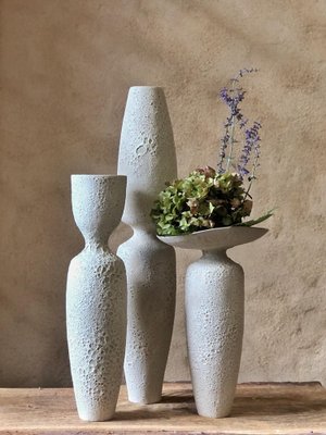 Large Beige Silhouette Vase by Sophie Vaidie