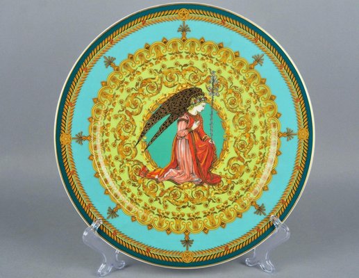 ☆未使用 VERSACE × Rosenthal クリスマスプレート 96年 Versace for Rosenthal Lange Gabriel Plate, 1996 20th Century for