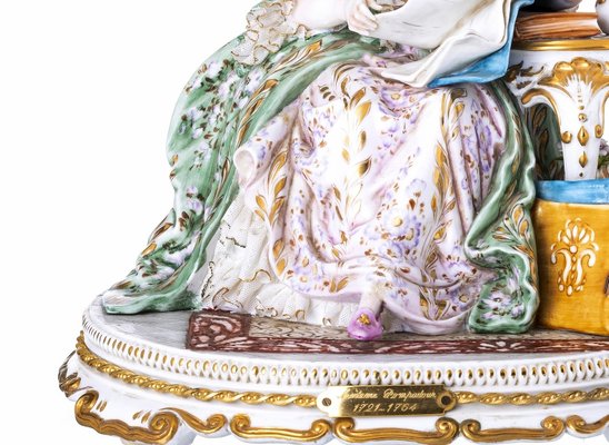 豪華なイタリア製のロココ置物 ☆ティケ☆tiche☆イタリア☆ポーセリン☆陶器☆置物☆オブジェ