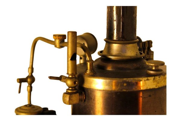 ANCIENNE MACHINE A Vapeur Verticale En Laiton Et Métal EUR 160,00 - FR