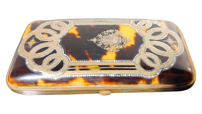 Brass Cigarette Case, 1880s for sale at Pamono