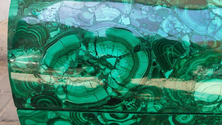 Large Vintage Malachite Box 1940