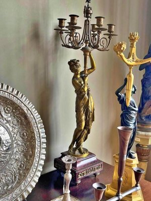 French Five-Light Candelabra Pair by Albert-Ernest Carrier