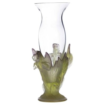 Kristallvase von Daum, 20. Jahrhundert bei Pamono kaufen